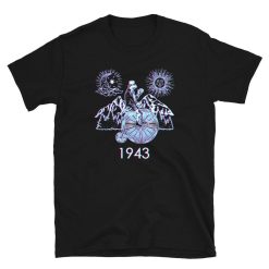 Sun and Moon Penny Farthing Bike 1943 Trippy Unisex T-Shirt