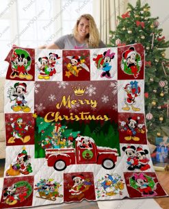 Ta – Mickey And Friends Christmas Quilt Blanket Ver 2
