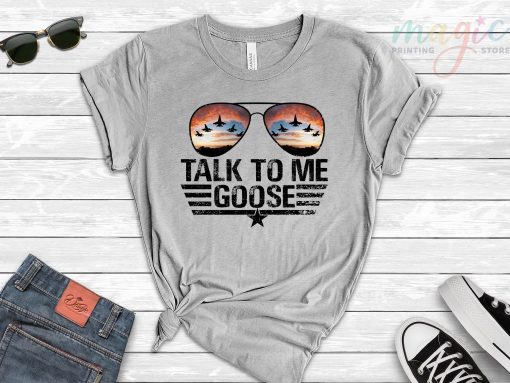 Talk To Me Goose Top Gun Jet Fighter Unisex T-Shirt