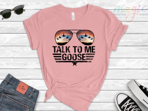 Talk To Me Goose Top Gun Jet Fighter Unisex T-Shirt