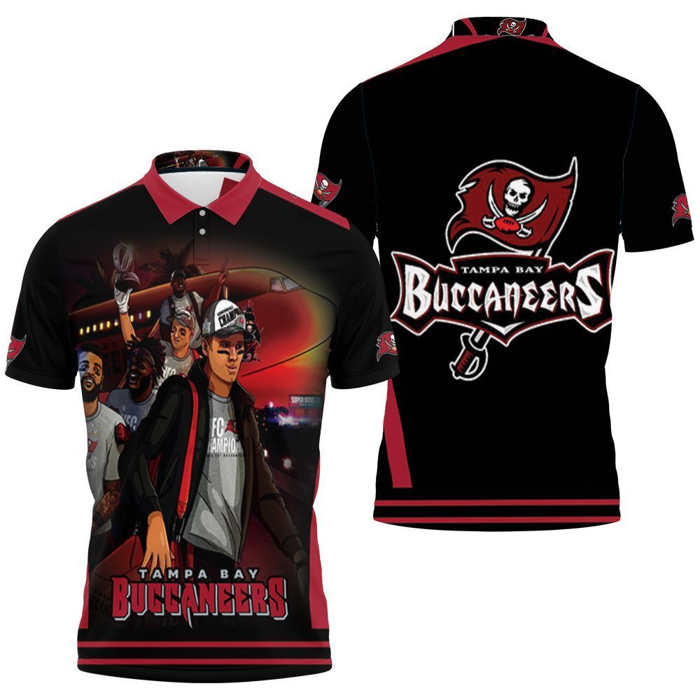 Tampa Bay Buccaneers Funny Cartoon Animation For Fan Printed 3d Polo Shirt Jersey All Over Print Shirt 3d T-shirt
