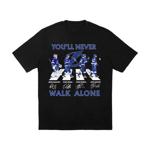 Tampa Bay Lightning Abbey Road You’ll Never Walk Alone Signatures Unisex T-Shirt