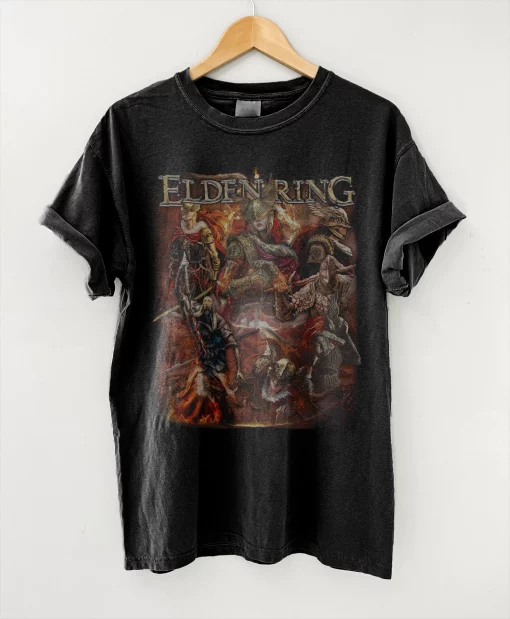 Tanished Elden Ring Gamer Heavy Metal Unisex T-Shirt