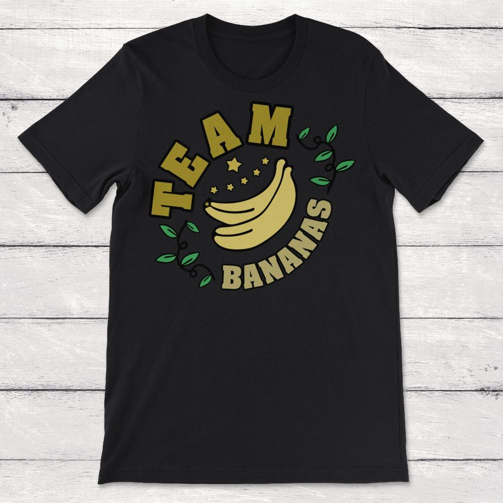 Team Banananas Lover Banana Clip Art Unisex T-Shirt