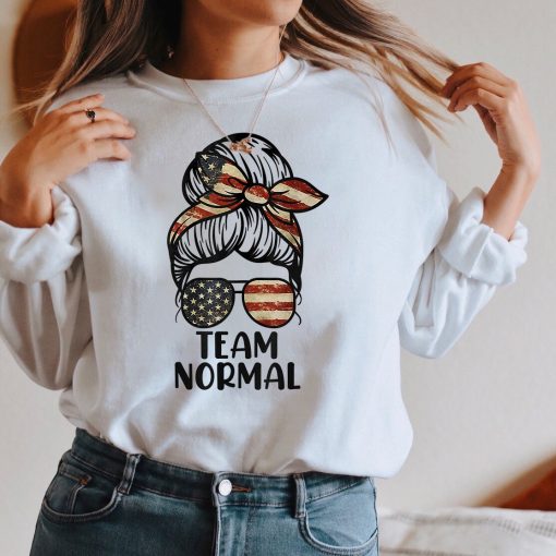 Team Normal Messy Bun Girl Unisex Sweatshirt