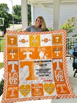 Tennessee Volunteers – To My Grandson – Love Grandpa Quilt