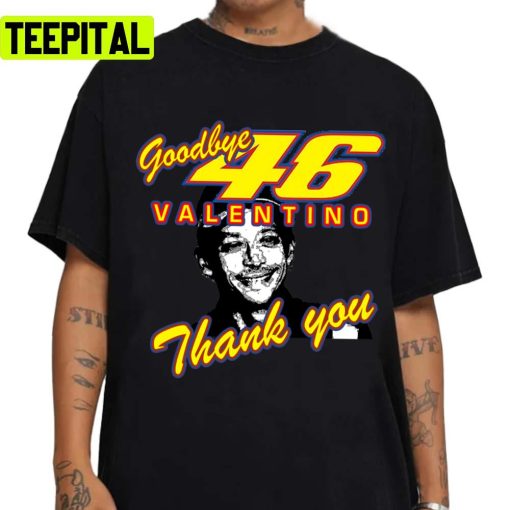 Thank You Design Valentino Rossi Motorbike Racing Unisex T-Shirt