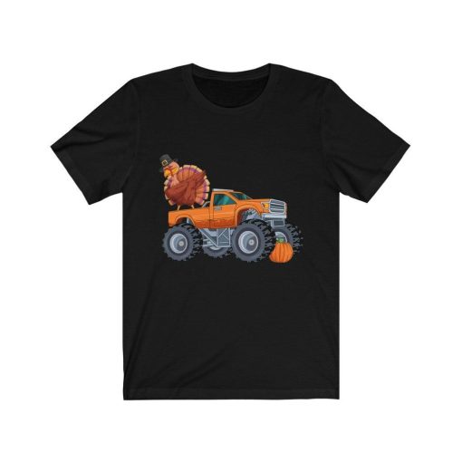 Thanksgiving Turkey Riding Monster Truck Dabbing Shirt