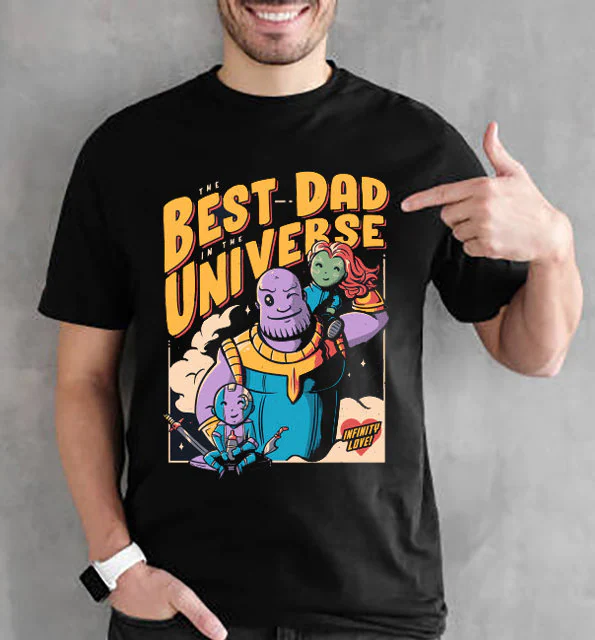 Thanos Best Dad Universe Funny Avengers Comic Unisex T-Shirt