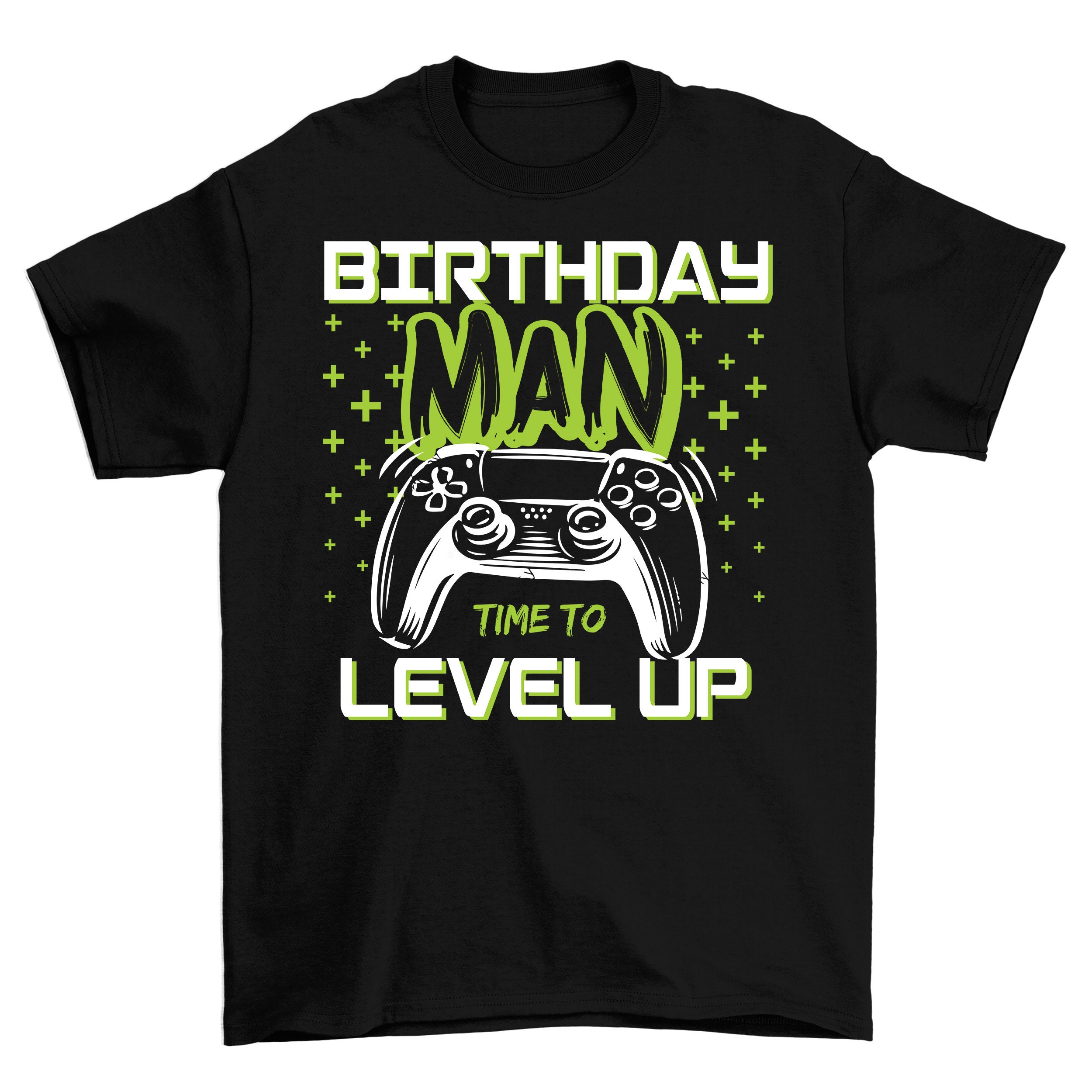 The Birthday Man Time To Level Up Retro Art Unisex T-Shirt
