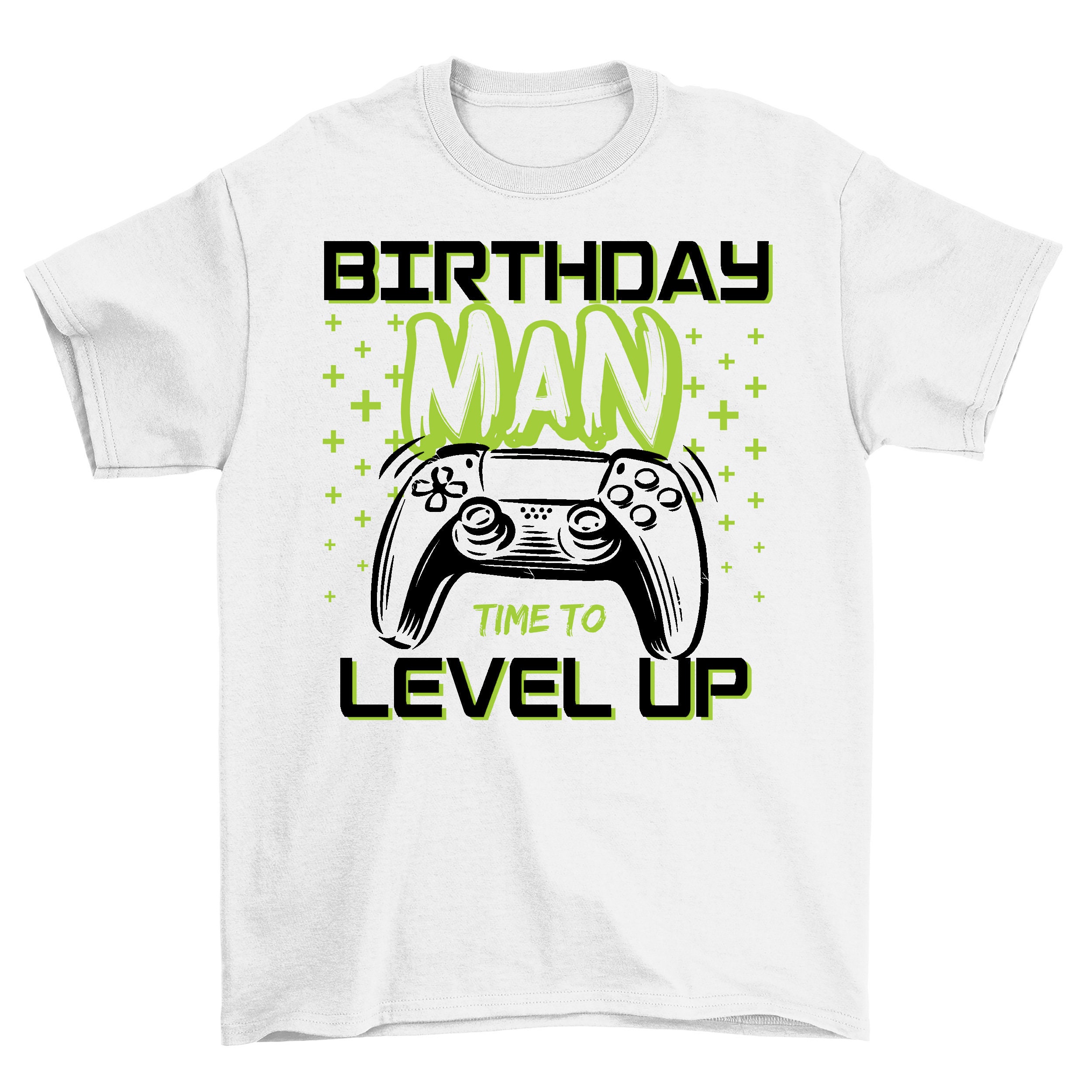 The Birthday Man Time To Level Up Retro Art Unisex T-Shirt