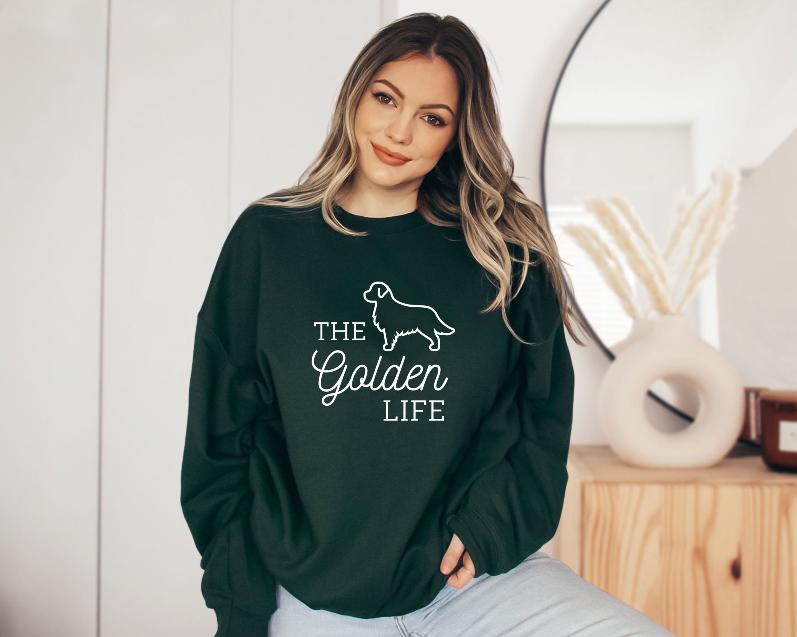 The Golden Life Golden Retriever Dog Pet Lover Unisex Sweatshirt