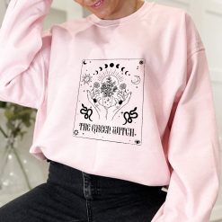 The Green Witch Sun And Moon Unisex Sweatshirt