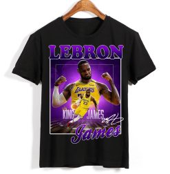The King In Purple Art Lebron James Los Angeles Lakers Unisex T-Shirt