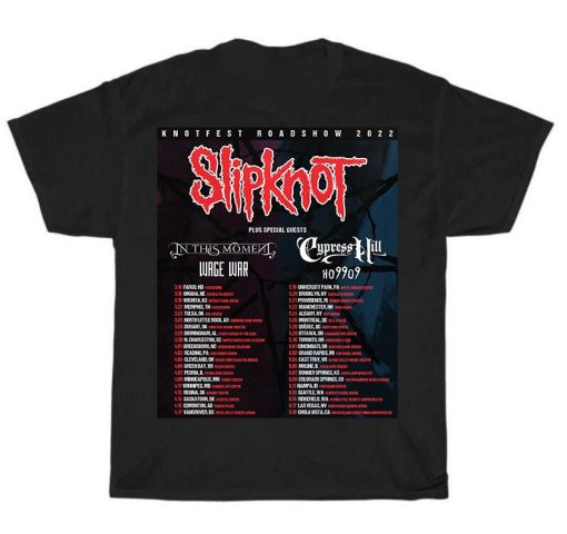 The Knotfest Roadshow Concert Slipknot 2022 Tour Unisex T-Shirt