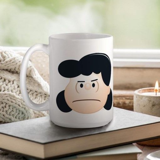 The Peanuts Lucy Van Pelt Premium Sublime Ceramic Coffee Mug White