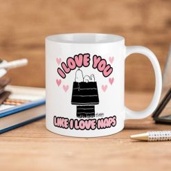 The Peanuts Snoopy I Love You Like I Love You Naps Premium Sublime Ceramic Coffee Mug White