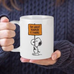 The Peanuts Snoopy The Great Pumpkin Is Coming Premium Sublime Ceramic Coffee Mug White