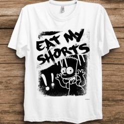 The Simpsons Bart Simpson Eat My Shorts Spray-Paint Graffiti T-Shirt