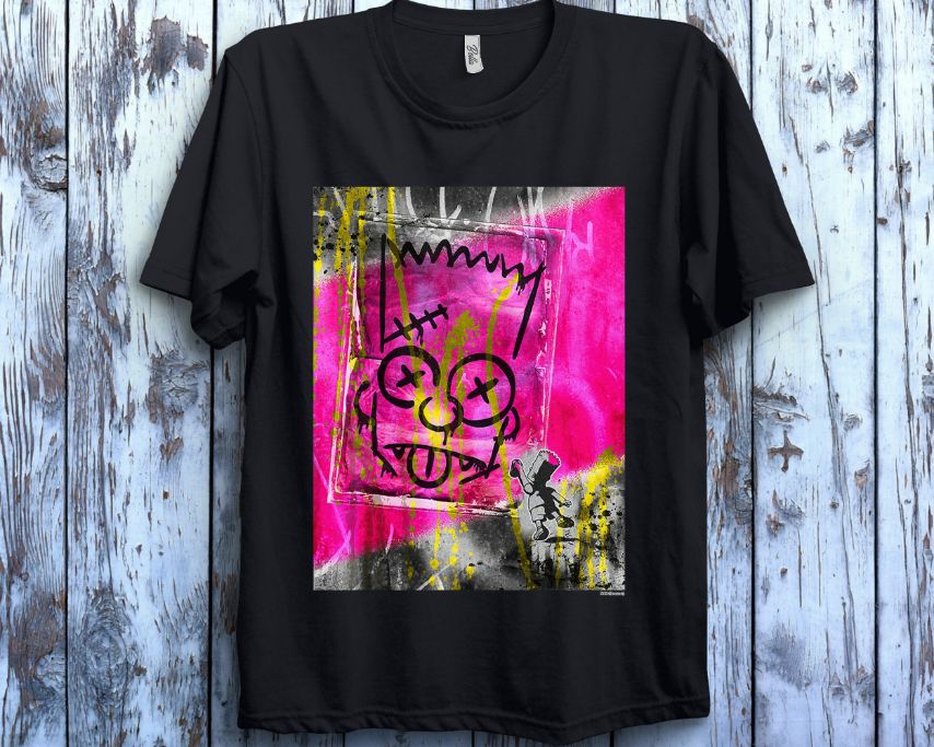 The Simpsons Bart Simpson El Barto Graffiti T-Shirt