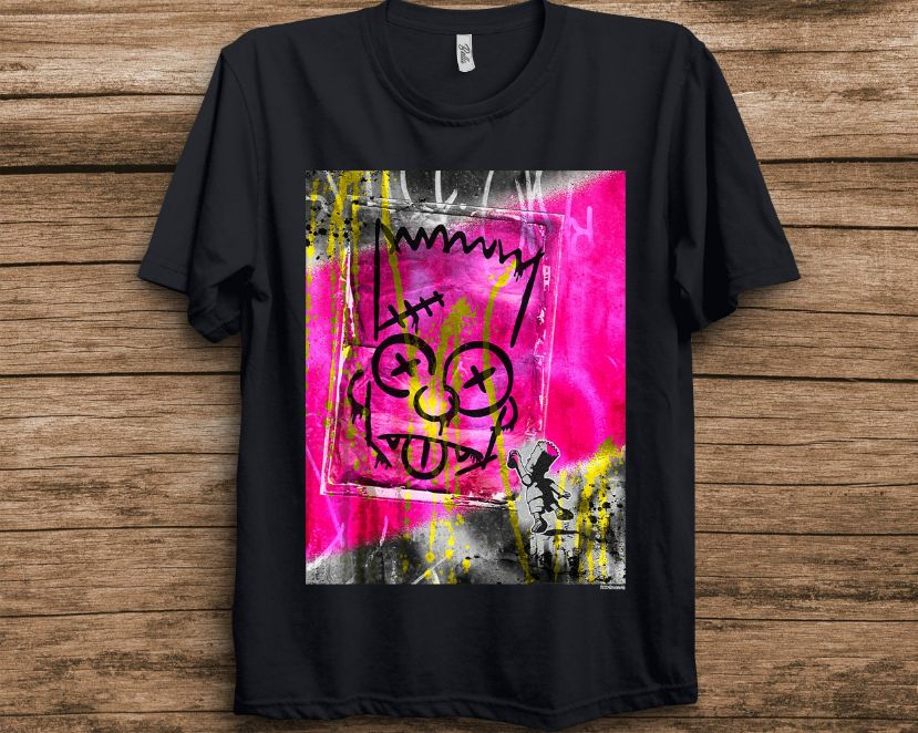 The Simpsons Bart Simpson El Barto Graffiti T-Shirt – Teepital