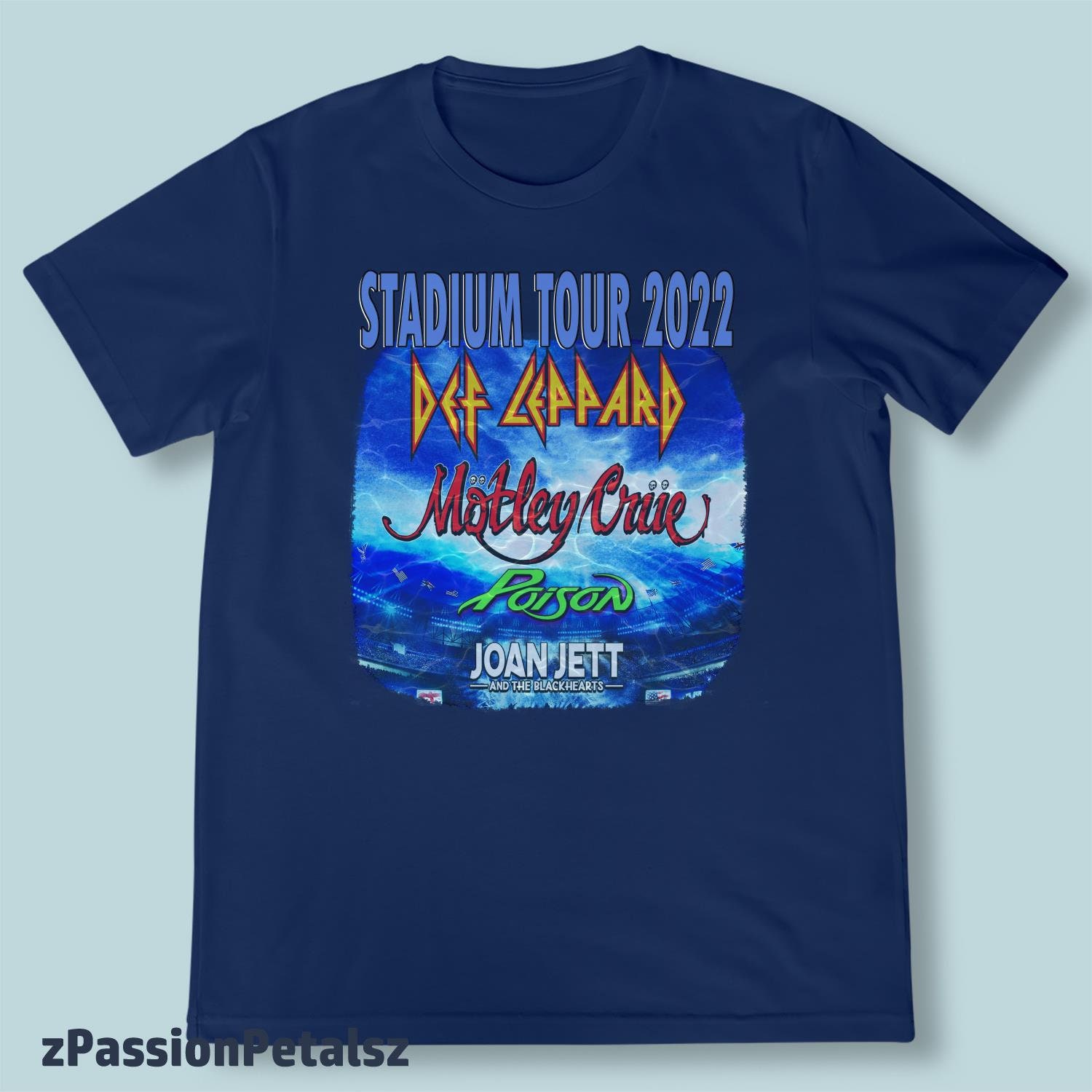 The Stadium Tour 2022 Motley Crue Def Leppard Poison Joan Jett Unisex T ...