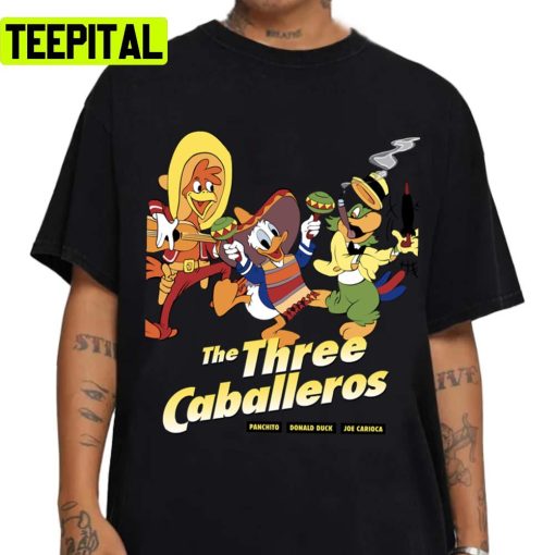 The Three Caballeros Funny Real Amigos Design Unisex T-Shirt