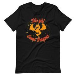 This Girl Loves Dragons Dragon Lover Short Sleeve Unisex T-Shirt