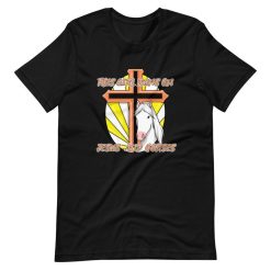 This Girl Runs On Jesus And Horses Church and Horse Riding Short Sleeve Unisex T-Shirt