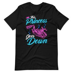 This Princess Goes Down Sea Lover Scuba Diver Short Sleeve Unisex T-Shirt