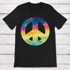 Tie Dye Peace Symbol Unisex T-Shirt