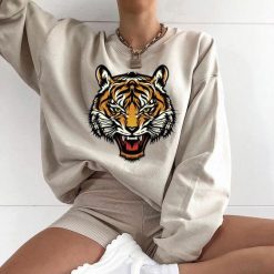 Tiger Head Trendy Unisex Sweatshirt