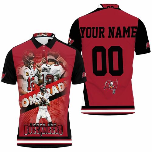 Tampa Bay Buccaneers Tom Brady 00 Welcome Back NFL Team 3D Allover Style  Gift With Custom Name Number For Buccaneers Fans Polo shirt