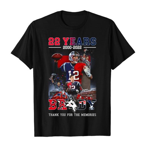 Tom Brady 22 Years 2000-2022 Thank You For The Memories Unisex Sweatshirt