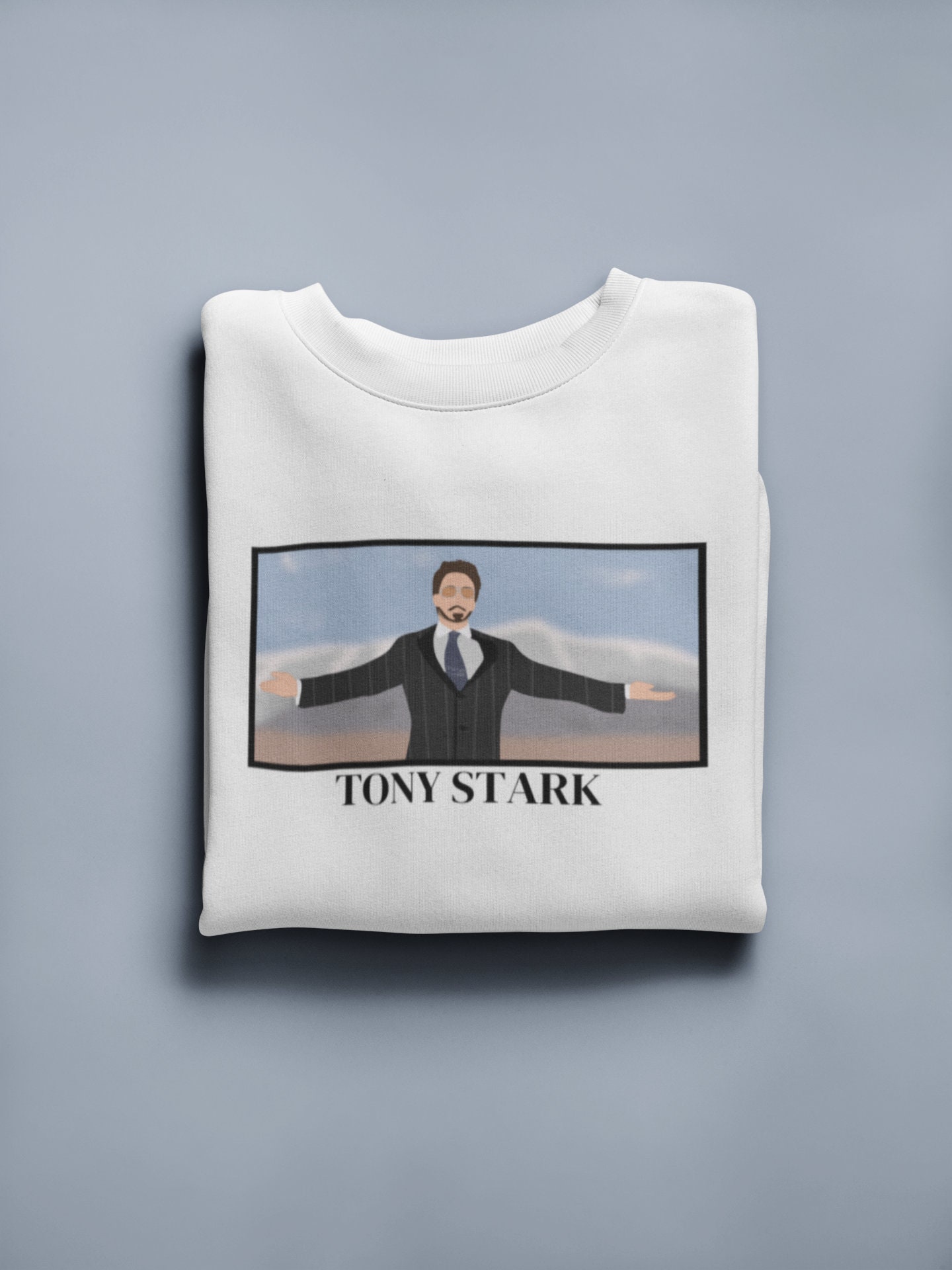 Tony Stark Iron Man Marvel Robert Downy Digital Art Unisex T-Shirt