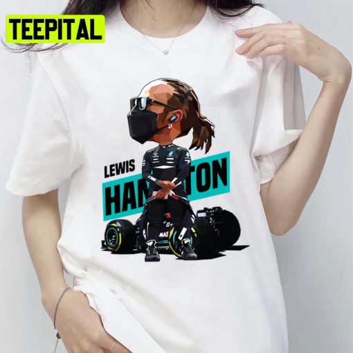 Tooned Hamilton Lewis Hamilton Car Racing Unisex T-Shirt