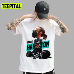 Tooned Hamilton Lewis Hamilton Car Racing Unisex T-Shirt