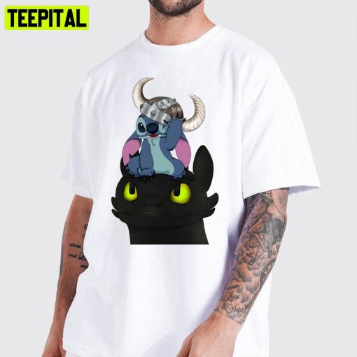 Toothless And Stitch How To Train Your Dragon Unisex T-Shirt