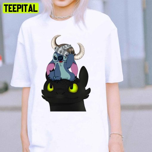 Toothless And Stitch How To Train Your Dragon Unisex T-Shirt