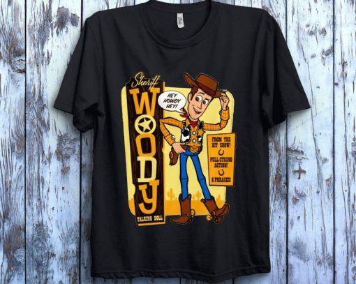 Toy Story 4 Vintage Sheriff Woody Doll Ads Unisex Gift T-Shirt