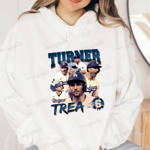 Trea Turner 90s Baseball Los Angeles Dodgers Retro Design Unisex T-Shirt