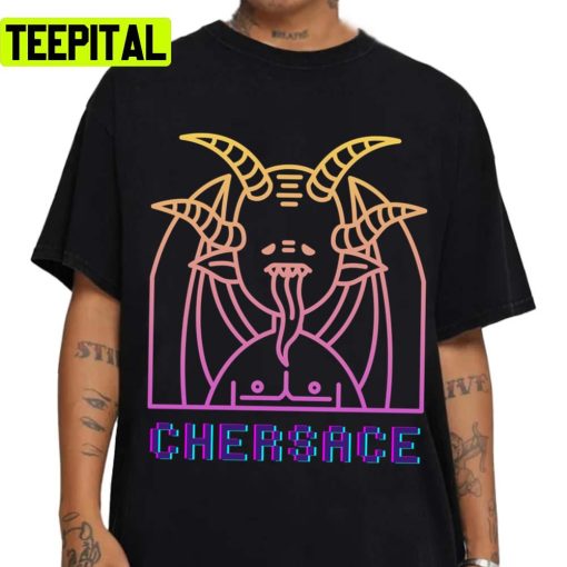 Trending Neon Chersace Pride Funny Graphic Art Unisex T-Shirt