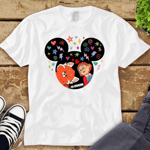 Turning Red Mickey Ears Red Panda Party Unisex T-Shirt