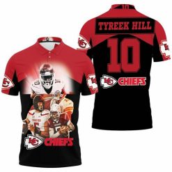 Tyreek Hill 10 Kansas City Chiefs Afc West Division Champions Super Bowl 2021 Polo Shirt Model A22094 All Over Print Shirt 3d T-shirt