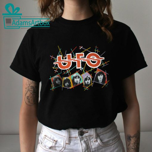 Ufo Banda 1981 American Tour Ufo Rock Band Unisex T-Shirt