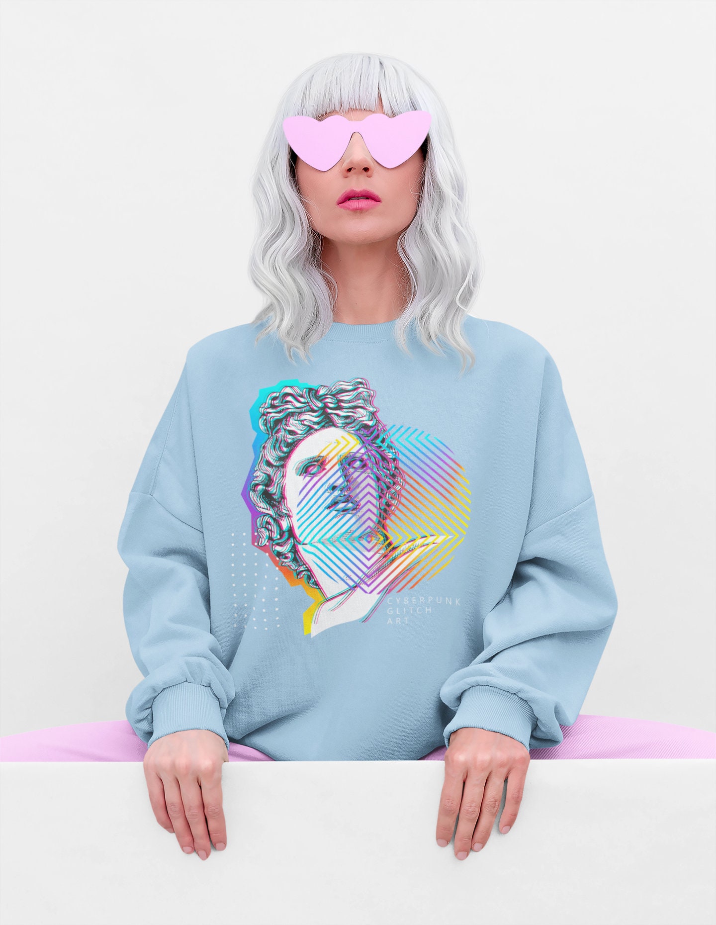 Vaporwave Japanese Kanji Retro Art Unisex Sweatshirt