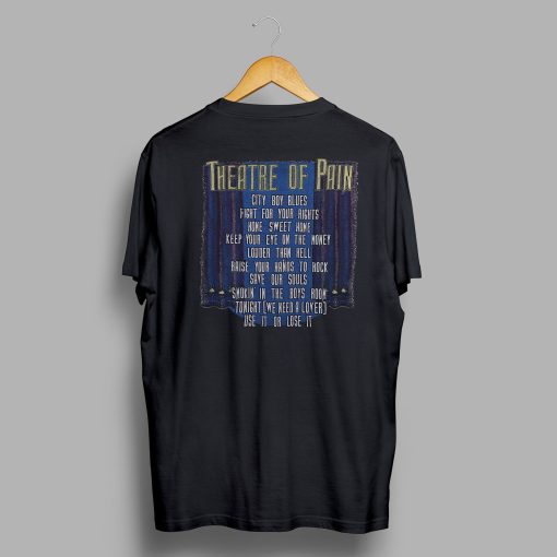 Vintage 1985 Motley Crue Theatre Of Pain Tour Concert Heavy Metal Vintage Art Unisex T-Shirt