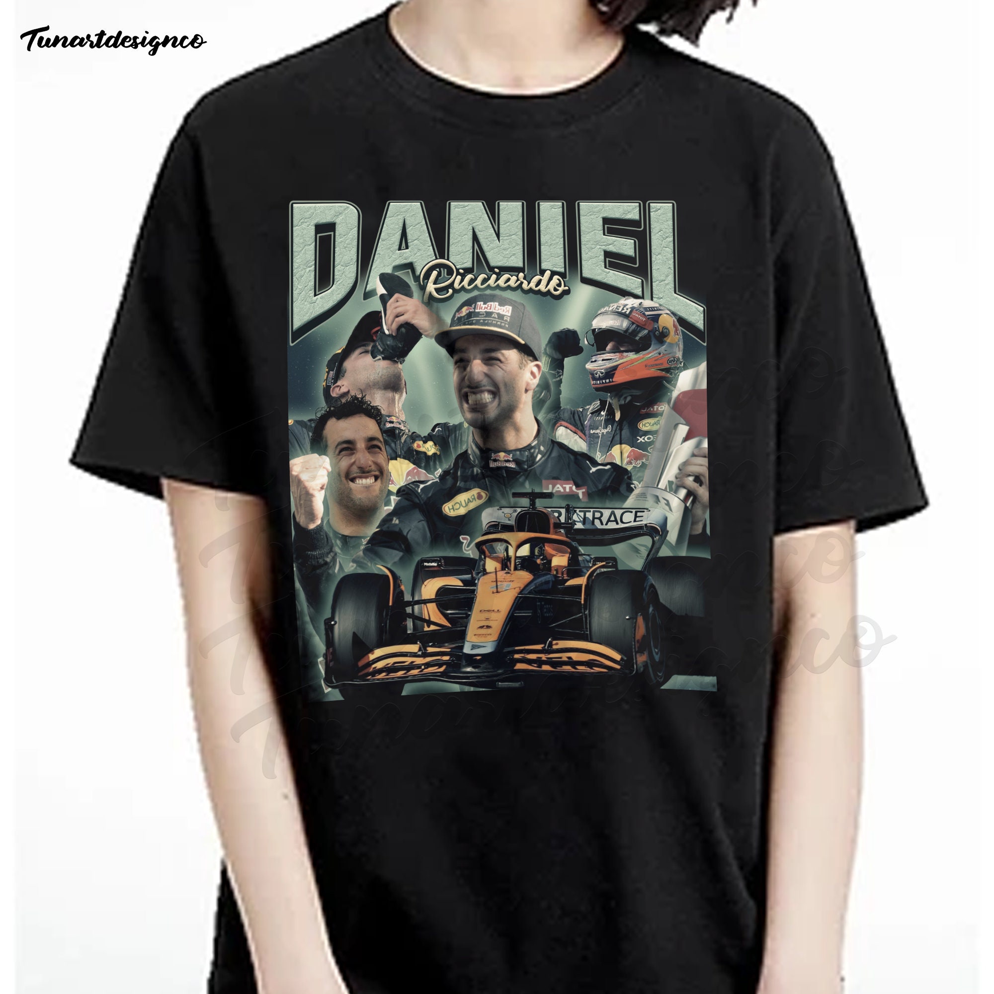 Vintage 90s Daniel Ricciardo Grand Prix F1 Formula Racing Unisex T-Shirt