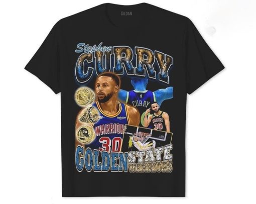 Vintage 90s Retro Steph Curry Warriors Basketball Unisex T-Shirt