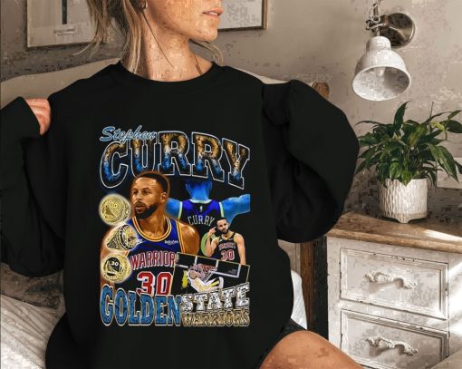 Vintage 90s Retro Steph Curry Warriors Basketball Unisex T-Shirt